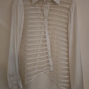 Ina Ivory Pleated Blouse